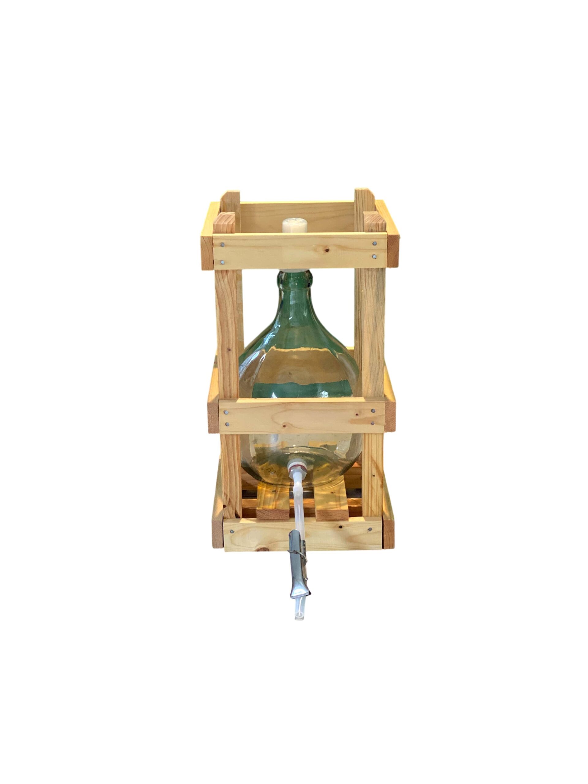 Abbildung ähnlich - Glasballon im Holzgestell - Glasballons - Der Weinbaukasten GmbH