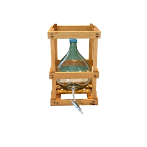 Abbildung ähnlich - Glasballon im Holzgestell - Glasballons - Der Weinbaukasten GmbH