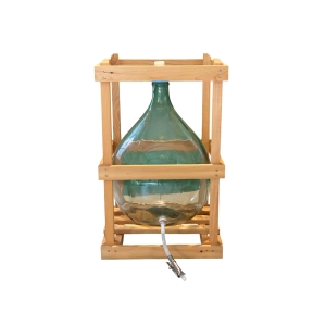 Abbildung ähnlich - Glasballon im Holzgestell - Glasballons - Der Weinbaukasten GmbH