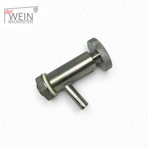 Probierhahn - VA 1/2'' AG - mit großem VA-Handrad