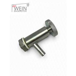 Probierhahn - VA 1/2'' AG - mit großem VA-Handrad