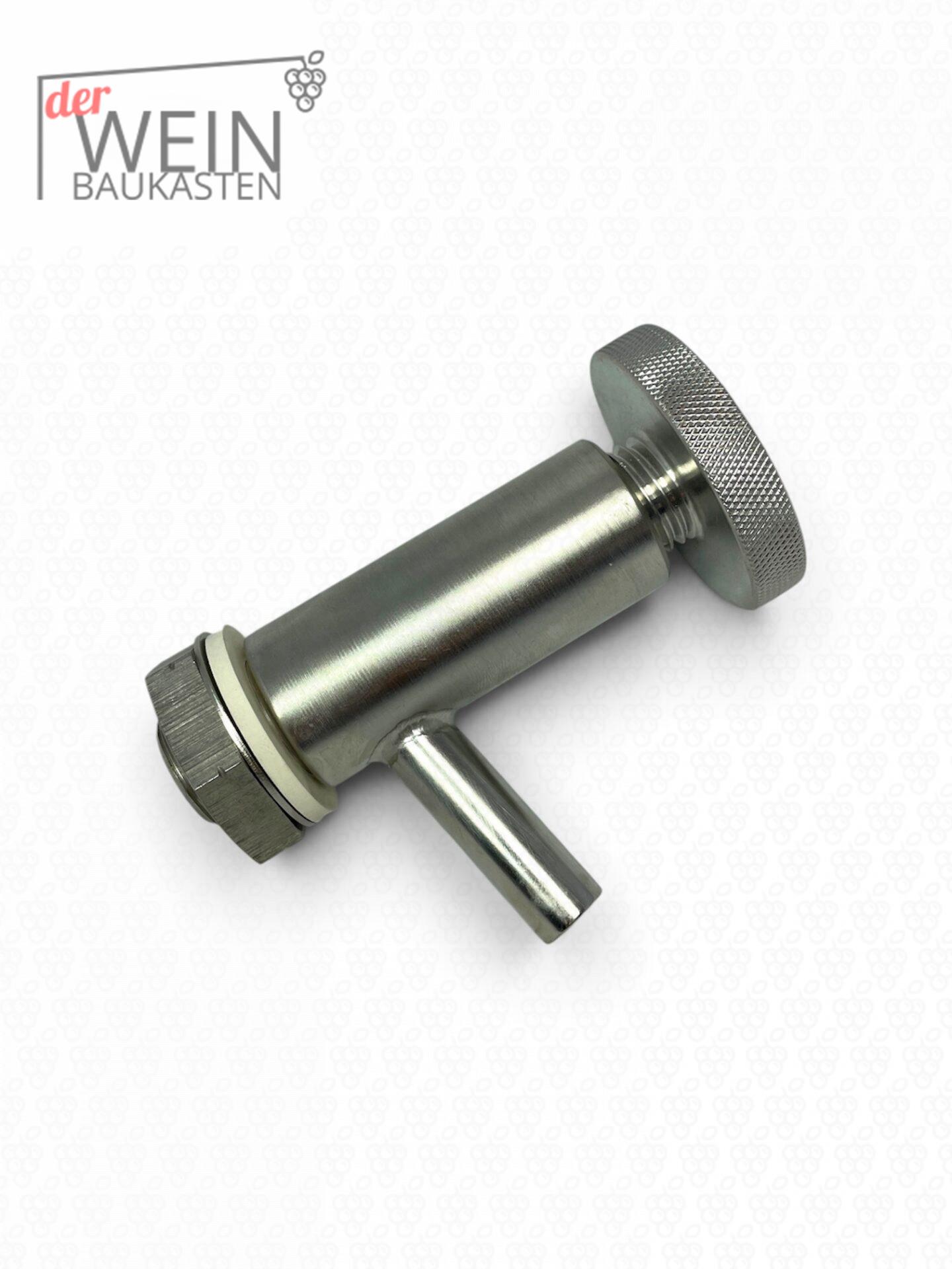 Probierhahn - VA 1/2'' AG - mit großem VA-Handrad