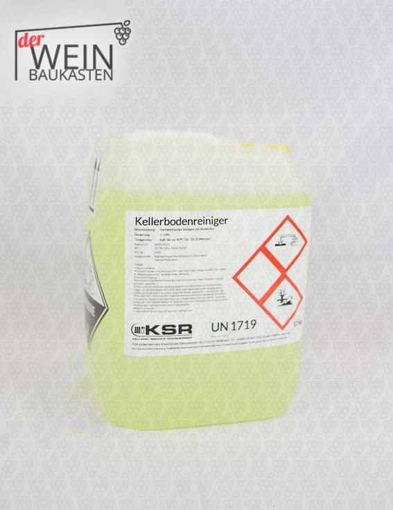 Kellerbodenreiniger - 12kg Flüssiger, alkalischer, ätzender Stoff, N.A.G (Hypochloridlösung)
