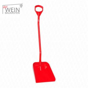 Ergonomische Schaufel 380x340x90mm,1310mm, Rot