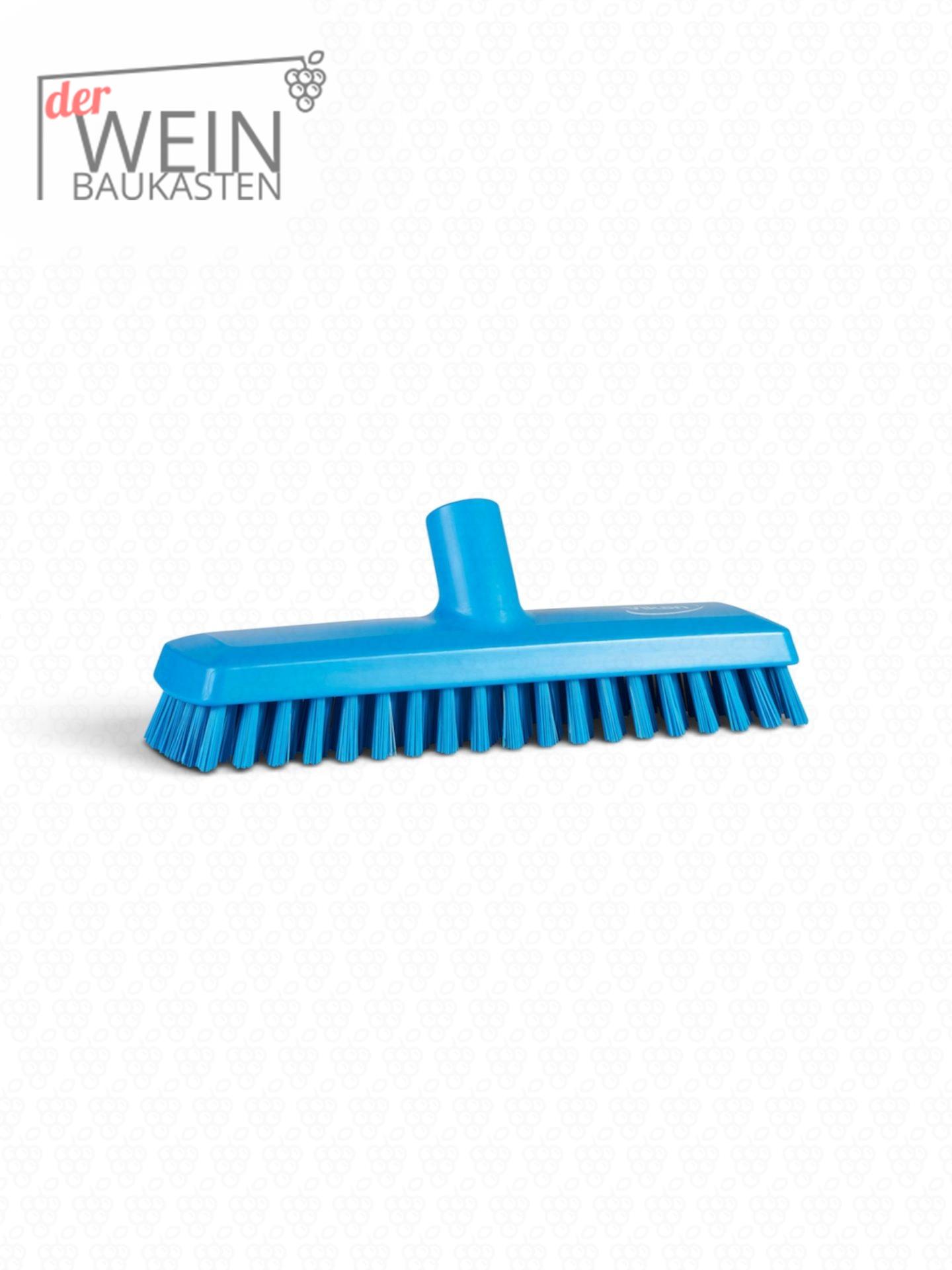 Schrubber mit Wasserdurchlauf 270 mm, Extrahart, Blau