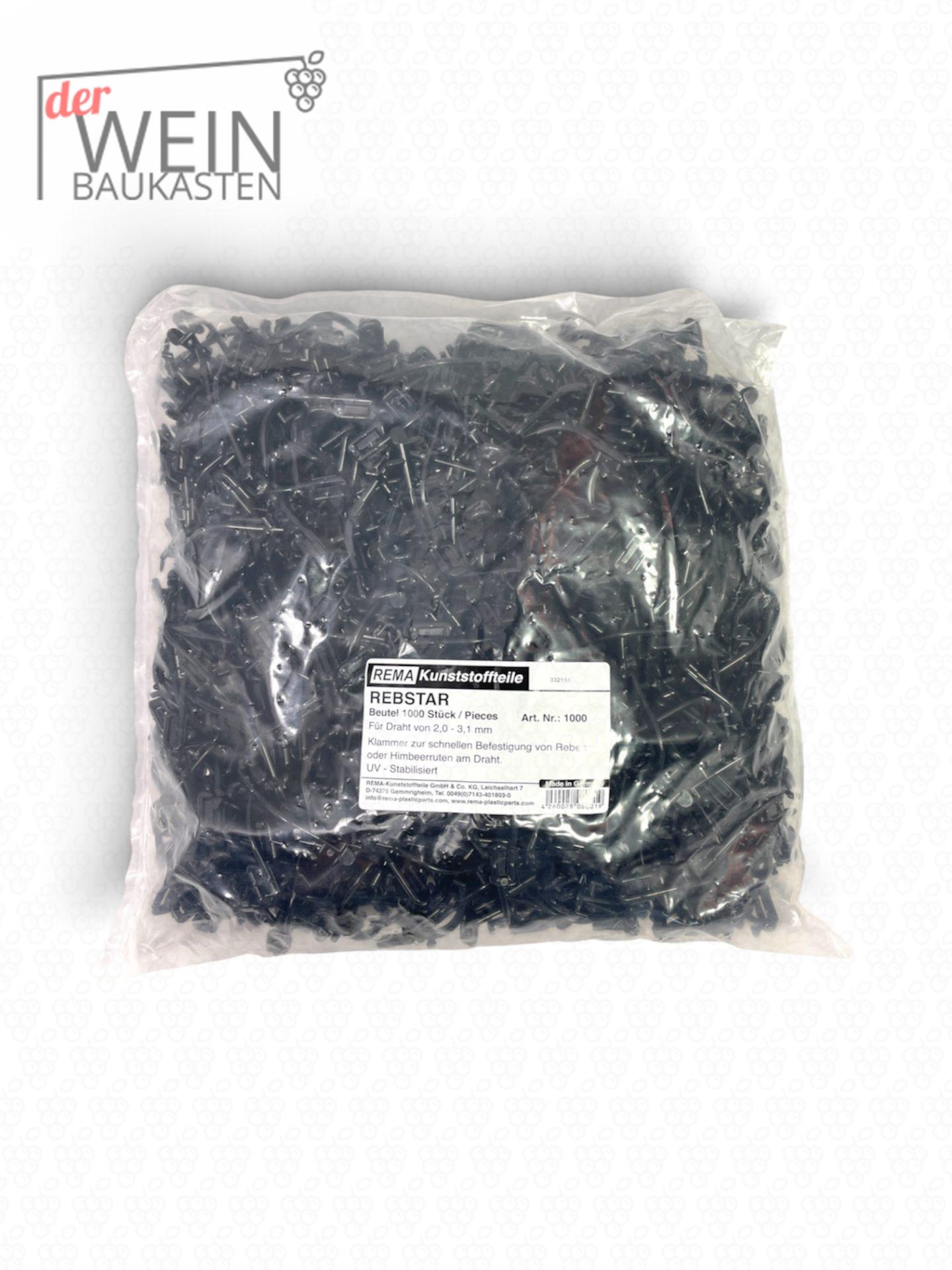 Rebstar - Rebklammern 2,0-3,1mm - Kunststoff